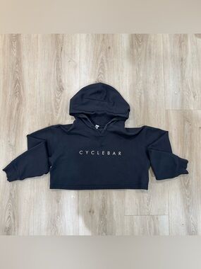 Lululemon CycleBar Black Cropped Hoodie